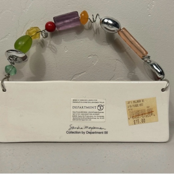 Department 56 Beaded Plaque with Silver Accents - Picture 2 of 5